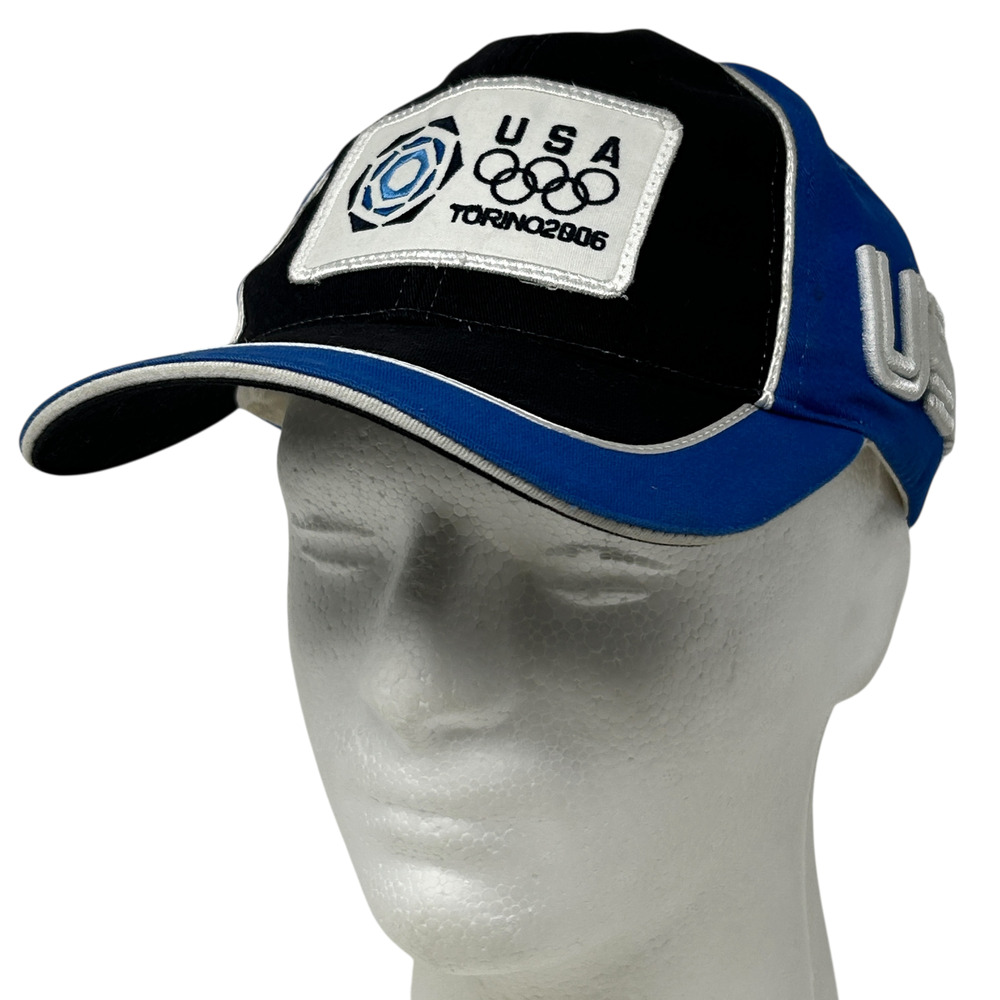 2006 Torino Olympics Team USA Hat Cap Blue Winter Games Snapback Roots 6 Panel